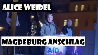 Alice Weidel Rede Magdeburg Anschlag 23.12.24