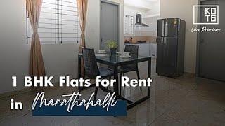 1 BHK Fully Furnished Rental Apartment in Marathahalli, Bengaluru | Kots Rue