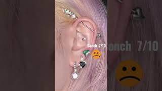 Ranking How PAINFUL Different Ear Piercing