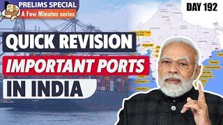 Quick Revision - Ports for UPSC Prelims 2023