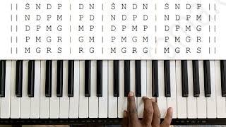 Saptha Thaala Alankaras||#keyboardtutorial||#bsrd||#omprakash||#sriramasangeethalaya.