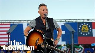 Bruce Springsteen calls Trump an 'American tyrant' at Kamala Harris rally