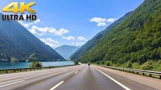 Cascade Mountain Scenic Drive to Downtown Seattle Washington 4K