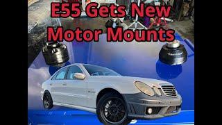 Installed New Creative Steel Motor Mounts On A E55 Mercedes Amg