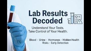 UNDERSTANDING YOUR LAB TEST: INTRODUCTION TO LAB RESULTS AND HEALTH TIPS DECODED