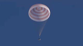 Touchdown! Soyuz spacecraft carrying record-breaking crew lands in Kazakhstan