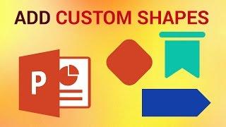 How to Add Images in Custom Shapes in PowerPoint 2016