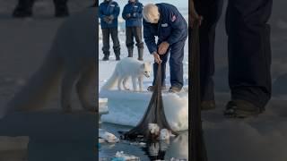 A touching story about a mother arctic fox who begs a sailor to save her injured child. #arcticfox