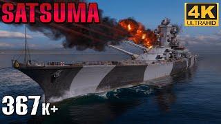  Super Battleship Satsuma - Sniping a Super Carrier from 32KM!