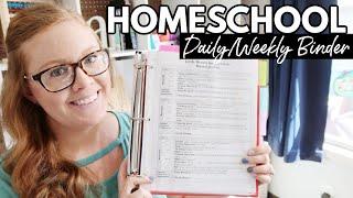 Time-Saving Homeschool Hack  || Daily/Weekly Homeschool Binder + How to Unbind Curriculum Guides