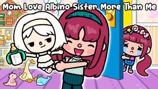 Mom Love Adopted Albino Sister More Than Me  Sad Story | Toca Life World | Toca Boca