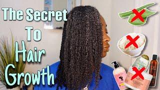 THE SECRET TO NATURAL HAIR GROWTH | NO ONE WANTS TO TELL YOU ‼️‍️