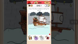 Brain Test 2 Tricky Stories Captain Mary level 7 answer or walkthrough