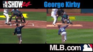 ️  George Kirby - MLB the Show 24 vs Real Game Pitching Motion