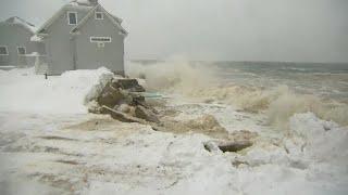 Bone-chilling cold and whiteout conditions in Maine