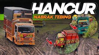 HANCUR‼️ Truck hantam tebing gara2 salah perhitungan off-road KTM (Komunitas Truck Malang)