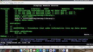 Coding in RPG (IBM i/AS400). Using data queues.