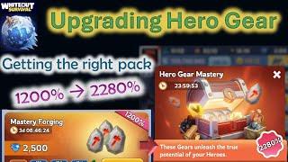 Upgrading Hero Gear: Getting the right pack. Mastery Forging to Hero Gear Mastery. النجاة في الصقيع