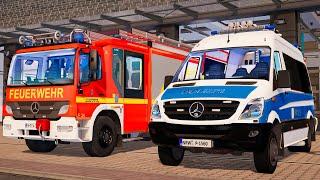 Emergency Call 112 - German Firefighters, Polizei First Responding! 4K