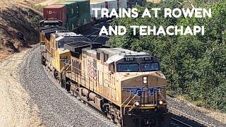 TRAINS AT ROWEN AND TEHACHAPI! Railroading on the Tehachapi