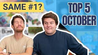 Top 5 Board Games We Played In October! | Seattle Disney Lorcana Challenge | Many Cooperative Games!