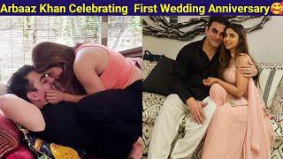 Arbaaz Khan Romantic With His Wife Shura Khan On First Wedding Anniversary 