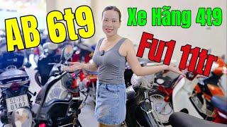 Chị Đẹp lên xe Hãng 4t9 AB Thái 9t Future1 11tr AB 6t9 Super Dream + Dream Thái Vario150 ở Nam An SG