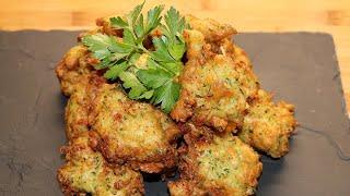 Recipe for zucchini fritters - very soft - Very easy to make