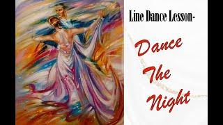Dance The Night, Line Dance Lesson