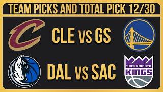 NBA Picks Today 12/30/2024 NBA Picks and Predictions NBA Bets Today