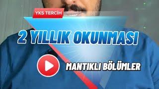 YKS | 2 yıllık okunması mantıklı bölümler