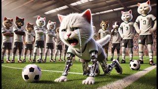 Cat Fight for Football Dream #aicatstory #cat #catlover #cutecat