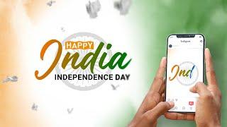 Beautiful Happy Independence Day India Motion Graphics