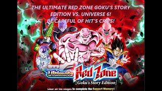 DBZ DOKKAN BATTLE THE ULTIMATE RED ZONE GOKU STORY EDITION STAGE 7 VS  UNIVERSE 6 SAGA