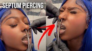 ** Must watch!**  SEPTUM PIERCING! 