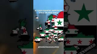 Is your country supported Syria or Free Syria #mapper #trending #europe #syria #geography #trending