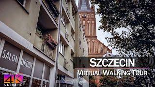 【4K 60fps】VIRTUAL WALKING TOUR:  «Szczecin - Poland 2021»  Binaural Sounds UltraHD (for 2160p TV)