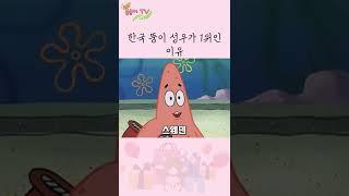한국 뚱이 성우가 1위인 이유