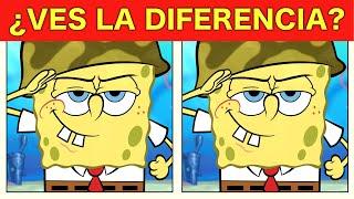  ENCUENTRA la DIFERENCIA - Bob Esponja - ¿Puedes encontrar a tiempo las 10 diferencias?