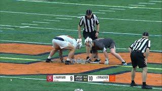 Syracuse vs Harvard | Faceoff Highlights | Mens College Lacrosse | 2/25/25