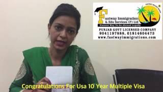 Success Story Of USA 10 Year Multi-pal Visa After 1 Time Rejection