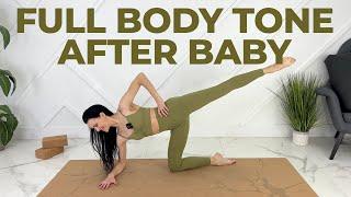 30 Min Postnatal Pilates Workout Post Pregnancy (Full-Body Postpartum Workout)