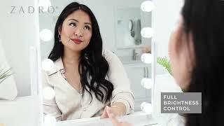 Hollywood LED Lighted Vanity Makeup Mirror | 15 Bulb - Portrait