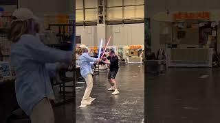 Ai could never produce a fight scene like this #nerd #lightsaber #starwars #ukge2025 #ukgamesexpo