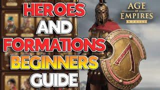 Understand HEROES & LINE-UPS! Beginners Guide to Age of Empires Mobile!