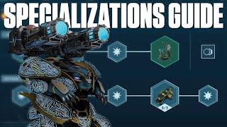 War Robots: Specializations Basic Guide For Beginners + Specializations Gameplay