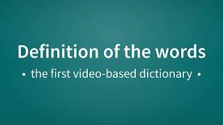 First video-based dictionary