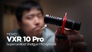 MOVO VXR10 Pro - Supercardioid Shotgun Microphone for Cameras and Smartphones