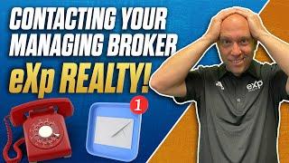 How to Contact Your Managing Broker - eXp Realty - What You Need to Know