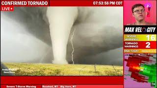  BREAKING Large Tornado On The Ground In Nebraska - Tornadoes Possible - With Live Storm Chasers